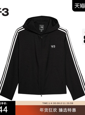 Y-3/Y3山本耀司2025秋季新品时尚休闲男士连帽夹克外套上衣JW7354