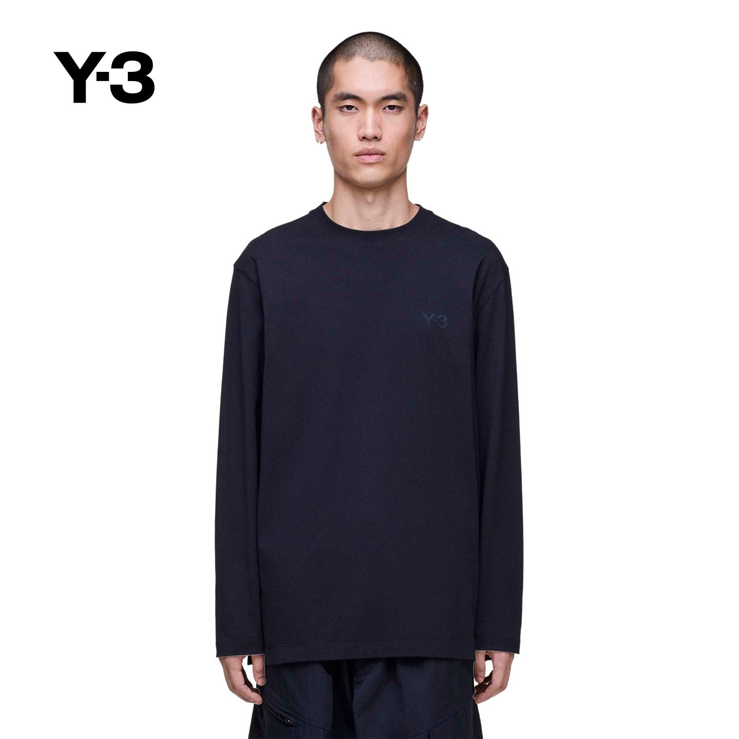 [新品首降]Y-3/Y3山本耀司男女同款休闲长袖T恤KQ9778 KQ9777