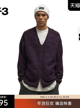 [季末折扣]Y3山本耀司秋季男女同款夹克毛衣开衫针织衫IP7715