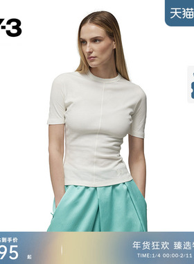 Y-3/Y3山本耀司春夏季女士休闲T恤圆领套头修身短袖IV7749