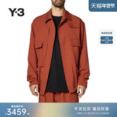 Y3山本耀司2025秋季 新品 休闲夹克翻领宽松口袋男士 外套KA9568