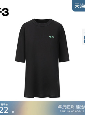[季末折扣]Y3山本耀司女士短袖春夏运动印花圆领T恤上衣HD3589