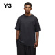 休闲男士 Y3山本耀司2025春夏新品 百搭黑色短袖 T恤JL8312 时尚