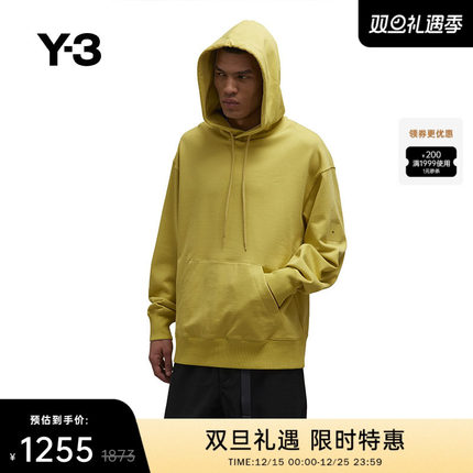 [季末折扣]Y3山本耀司秋季圆领宽松抽绳连帽卫衣情侣款IP7700