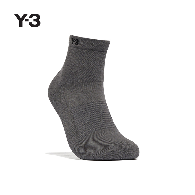 Y-3/Y3山本耀司2025秋季新品男女同款纯色中筒袜KB6838