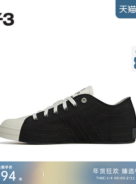 Y-3/Y3山本耀司2025秋季新品时尚男女同款黑白撞色帆布鞋JQ8822