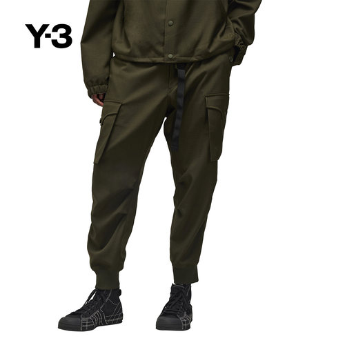 Y-3/Y3山本耀司男士休闲潮流大口袋束脚工装裤JE3437