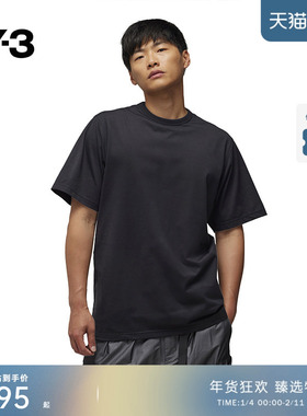 Y-3/Y3山本耀司春夏季情侣款休闲T恤纯色宽松短袖IR7108