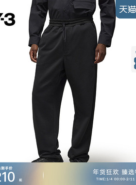 Y-3/Y3山本耀司秋冬季男士休闲卫裤宽松纯色直筒长裤IV5574