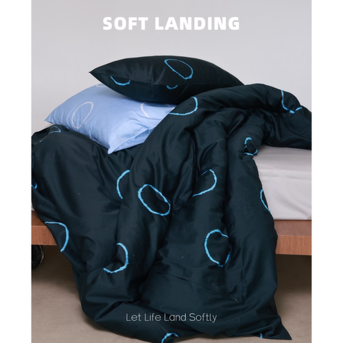 SOFT LANDING | 暗黑复古裸睡全棉床上用品四件套亲肤纯棉床单款