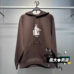 休闲连帽百搭宽松情侣款 新款 卫衣729 2025冬季 B2CRF4131太平鸟男装