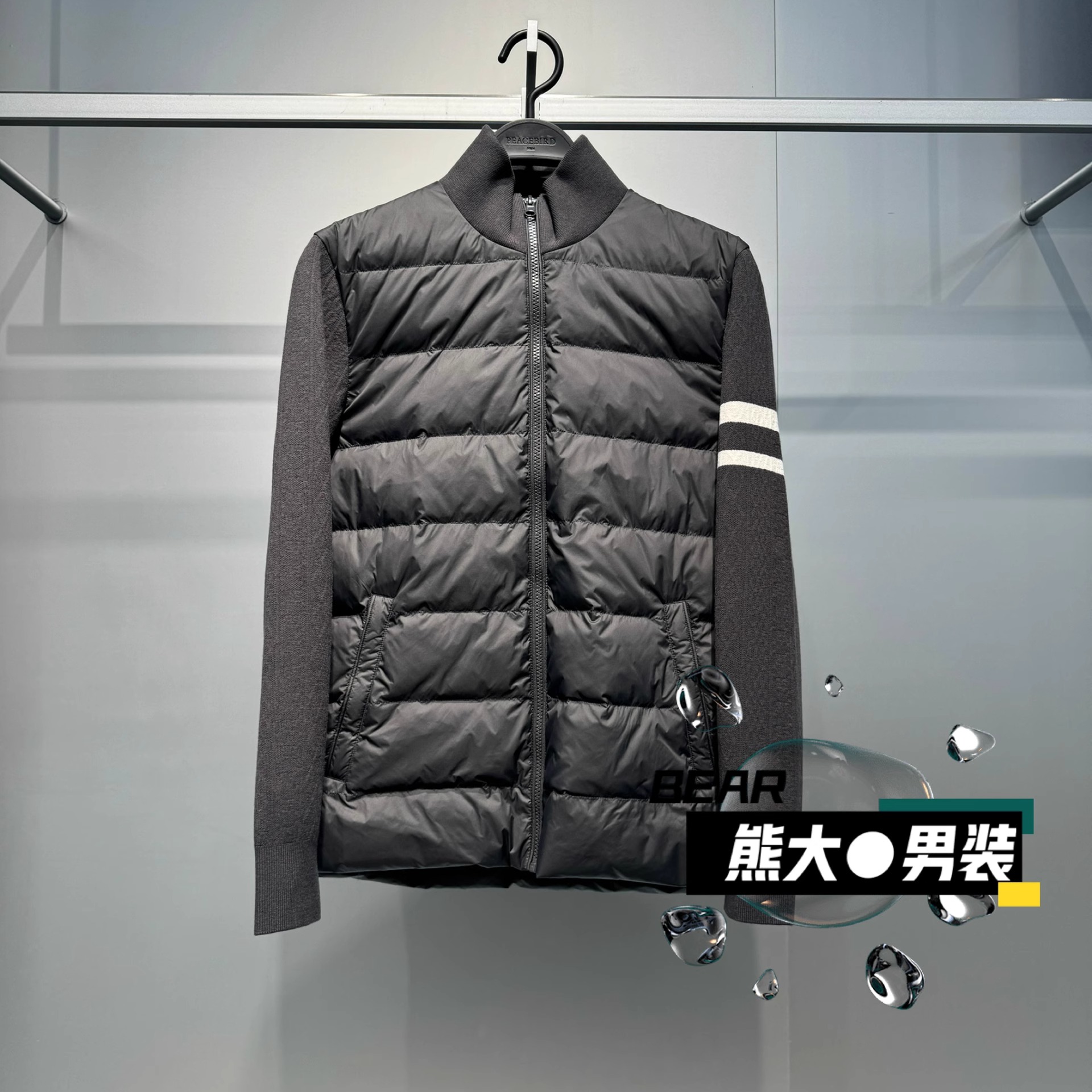 B1ACF4B30太平鸟男装轻薄羽绒服