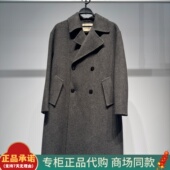 2025冬季 新款 时尚 B1AAF4B05太平鸟男装 翻领宽松双面毛呢大衣 3299