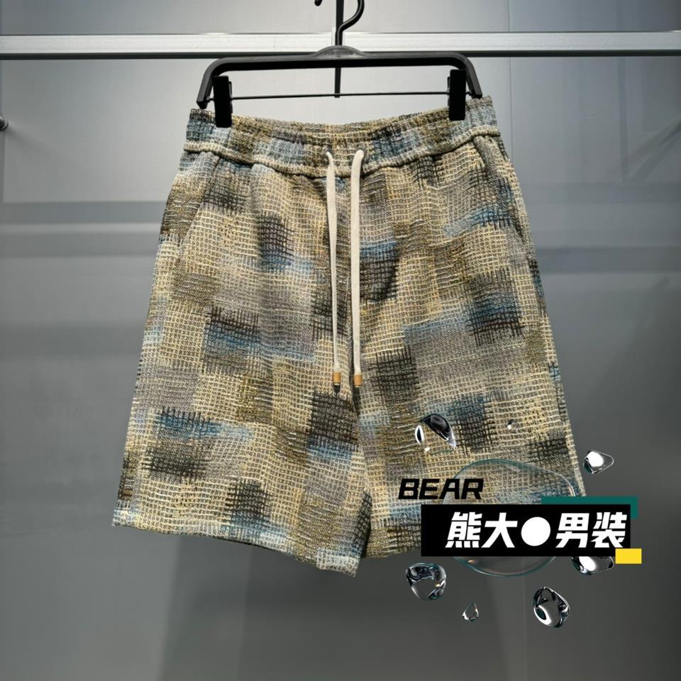 B1GCF2338太平鸟男装2025夏季新款时尚休闲潮流百搭彩拼中短袖499