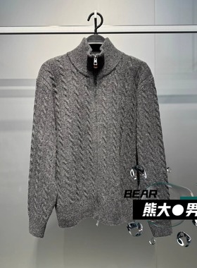 B1EAF4636太平鸟男装2025冬季新款B1EAF4636L6宽松开襟针织衫 899