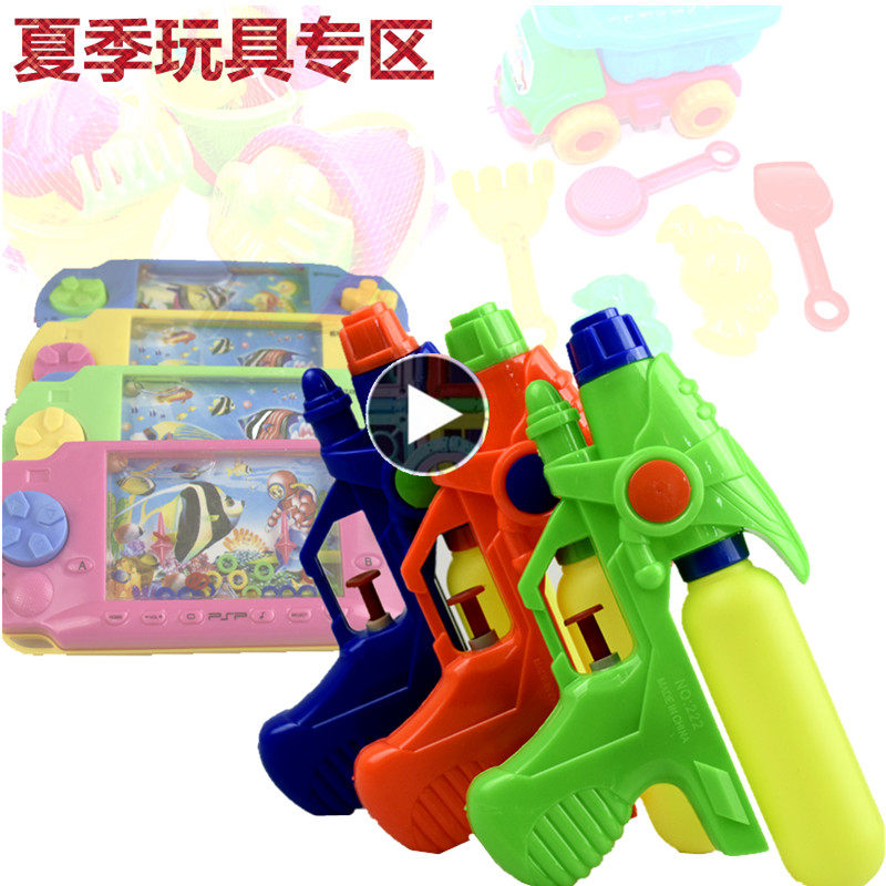 거리 매점 공급 크리 에이 티브 해변 여름 배낭 물총 공기 압력 물총 장난감 어린이 목욕 장난감