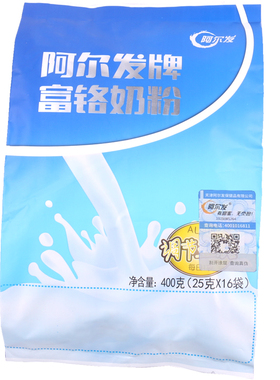 阿尔发富铬奶粉400g天津阿尔法牛奶冲饮品中老年早晚餐食品糖尿人