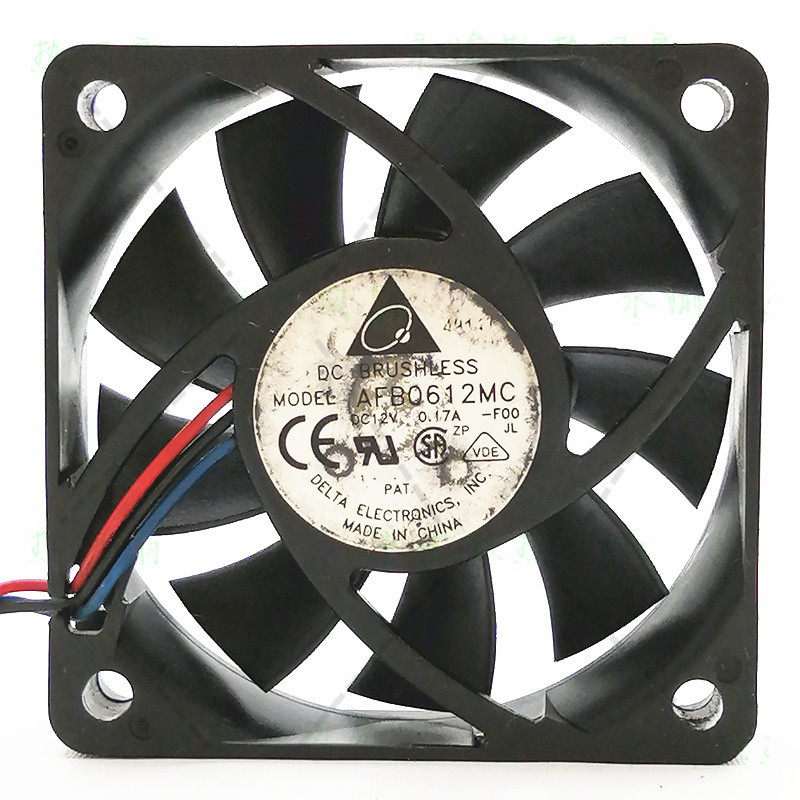 原装台达 AFB0612MC 6015 12V 0.17A 6cm 电源 CPU散热风扇小风机
