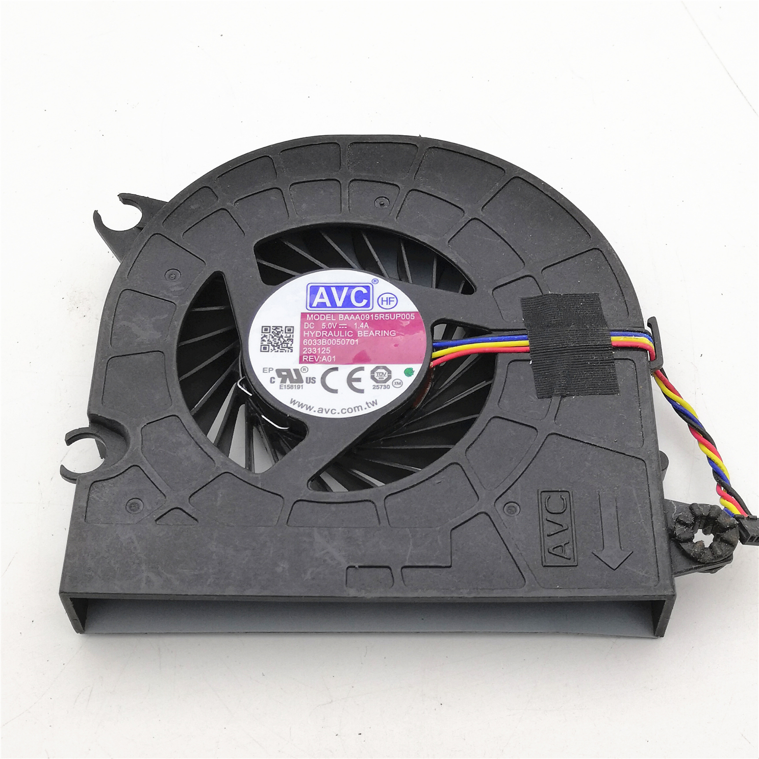 原装 AVC BAAA0915R5UP005 5V 1.4A 4线 一体机散热风扇鼓风机