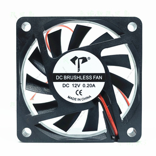 机箱 风机 12V 2线 静音 0.20A 6010 6CM 散热风扇 全新 电源