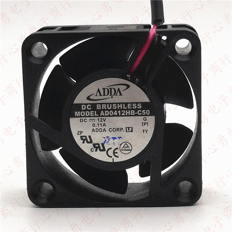 原装 ADDA AD0412HB-C50 4020 4CM 12V 0.11A 电源 散热风机风扇