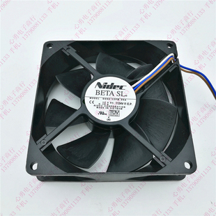 05A 9025 12V NIDEC 3线 12PM 0.10A 超静音机箱电源风扇 D09A