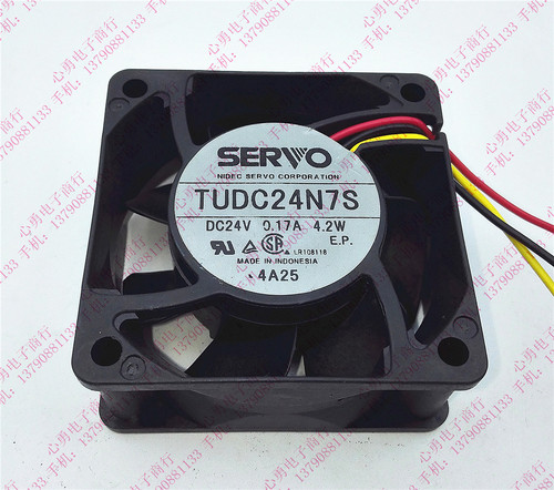 全新日本伺服 SERVO TUDC24N7S 6025 24V 0.17A 4.2W 3线变频风扇