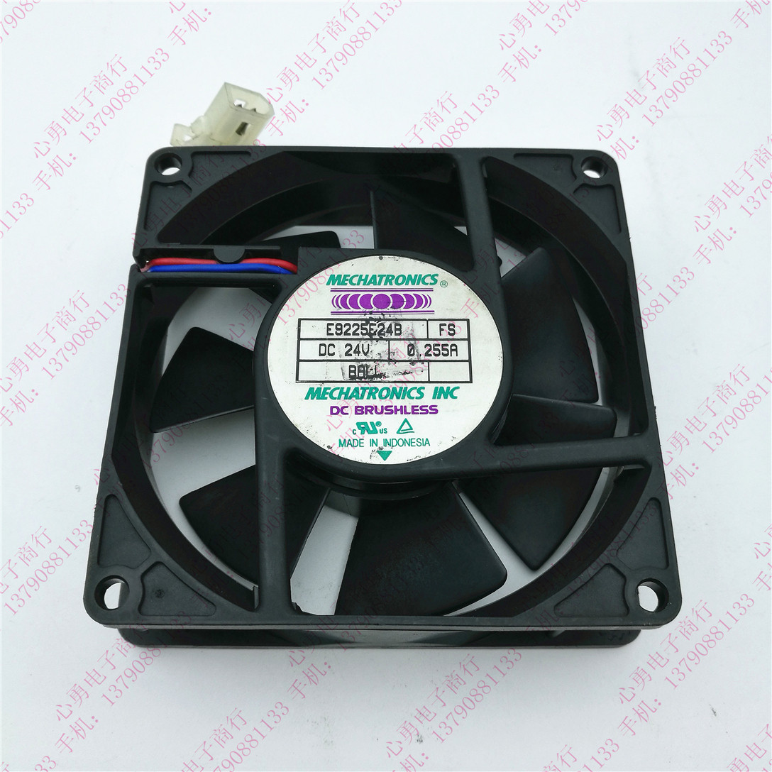 MECHATRONICS E9225E24B FS 9225 24V 0.255A 滚珠打印机散热风扇