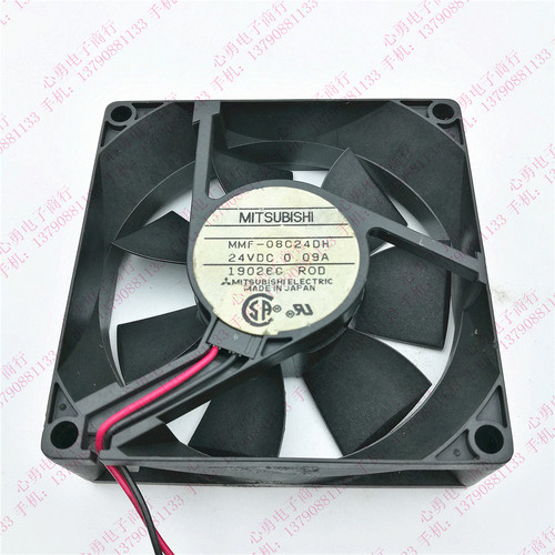 原装正品三菱 MMF-08C24DH 8025 DC24V 0.09A RC9 2线变频器风扇