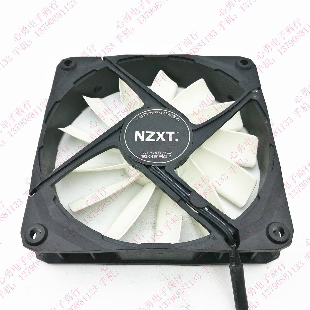 原装NZXT/恩杰 AF-FZ120-01 DC12V 0.3A 3.6W 12025 机箱散热风扇