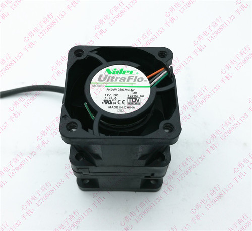 原装nidec R40W12BGAC-57 12V 1.75A 4056 4cm服务器暴力散热风扇