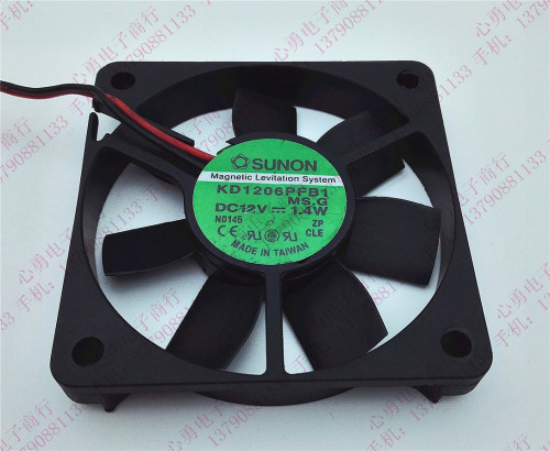 原装SUNON/建准超薄滚珠散热风扇 KD1206PFB1 DC12V 1.4W 6010