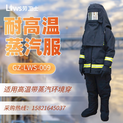 劳卫士GZ-LWS-009防蒸汽阻燃防护服高温耐高温透气防蒸汽防护服