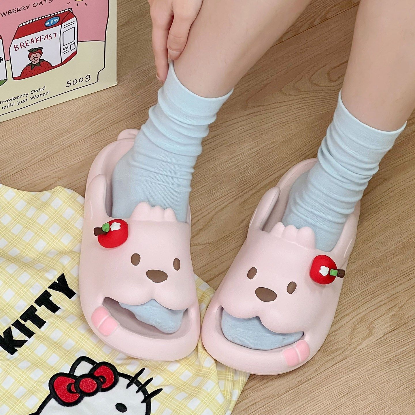 卡通可爱小熊拖鞋女款2026新款室内家居浴室防滑凉拖鞋女外穿夏季,居家布艺,居家凉拖/凉鞋,淘宝优惠券,粉丝福利购,淘宝优惠卷