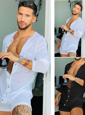 2026纯色紧身连体裤跨境欧美新款家居服独立站ebay长袖性感连体衣