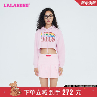 LBCC 女团风亮片针织套头连帽卫衣女 WSTS16 时尚 LALABOBO早秋新品