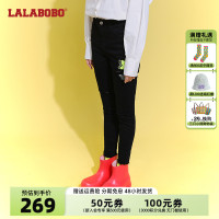 LALABOBO2024春夏新品彩色小熊印花破洞铅笔牛仔裤女|L22E-WXZC19