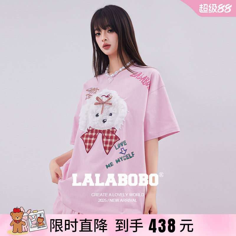 LALABOBO泡芙蝴蝶结T恤