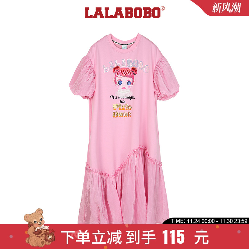 设计师lalabobo原创T恤连衣裙