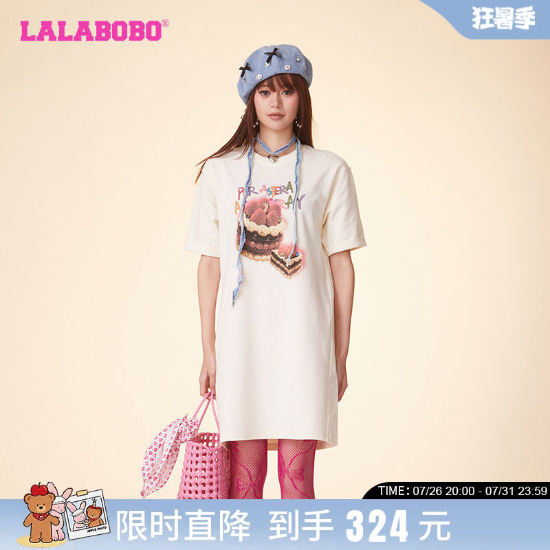 LALABOBO宽松休闲短袖