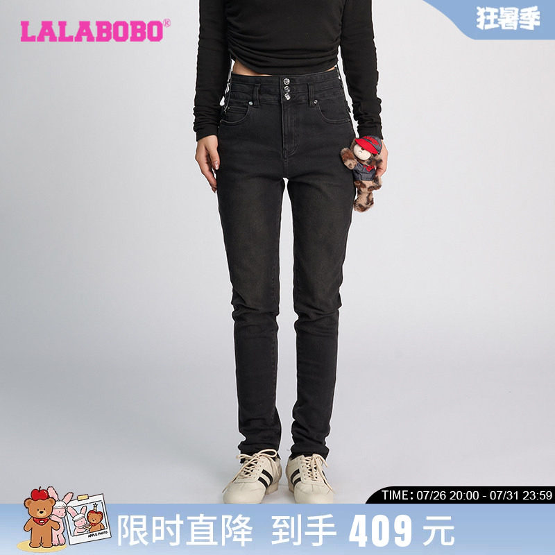 拉拉波波2024秋季牛仔裤