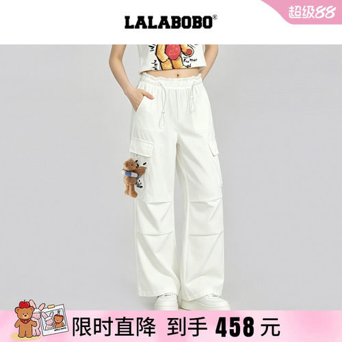 LABO复古小熊美式轻薄休闲裤