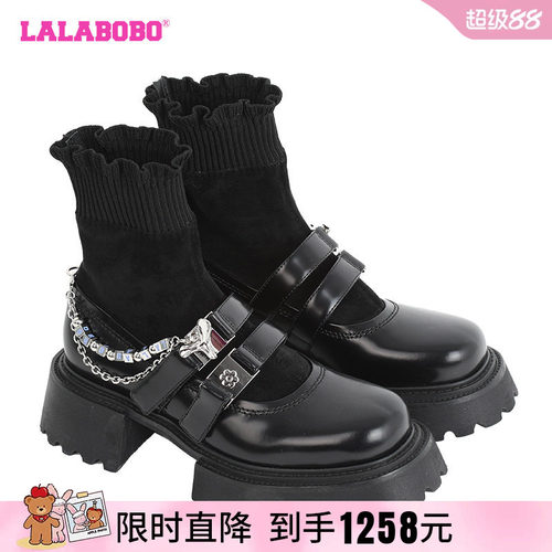 LALABOBO早秋新品款潮流街头可爱复古时尚美式袜靴女|LBCC-WQTX13
