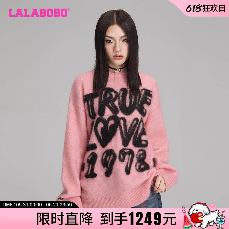 LALABOBO新款可爱风宽松针织毛衣