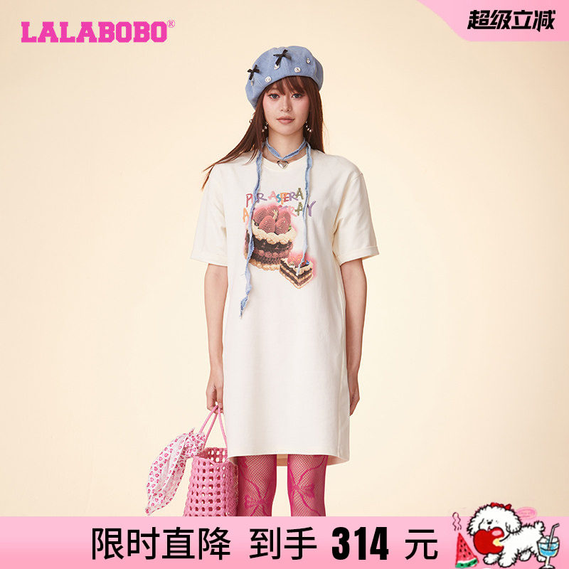 LALABOBO宽松休闲短袖