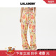 满印花微喇阔腿裤 春夏新女原创新款 商场同款 LALABOBO25年长裤