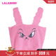 LALABOBO24夏季 WSTM14 LBDB 新款 紧身纯棉可爱甜美软糖兔毛织背心