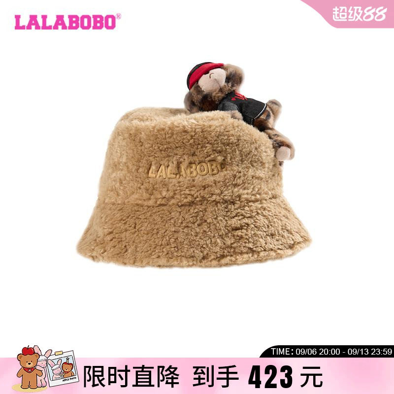 LALABOBO熊熊渔夫帽24年秋冬