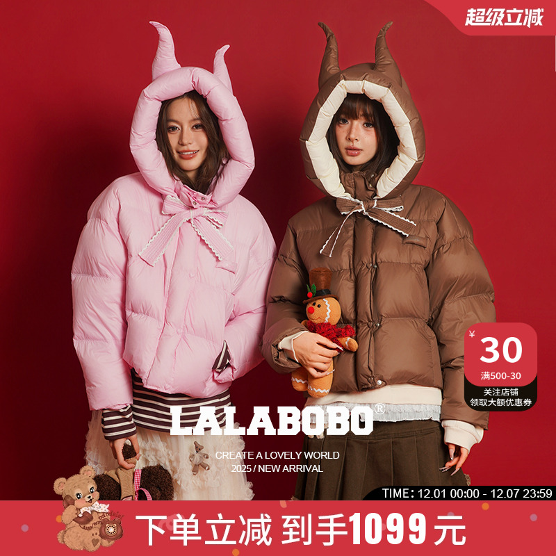 LALABOBO恶魔角羽绒服