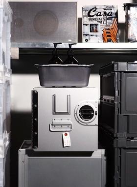 航空物品箱铝合金飞机家居收纳箱物品柜工业风可移动抽屉式收纳柜